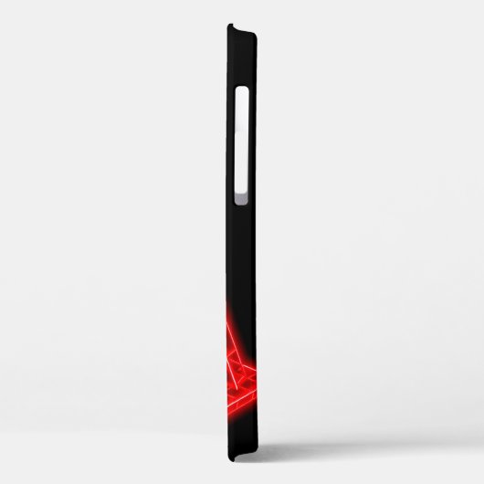 Glühender Neon Red Letter A mit Kronensymbol Case-Mate iPhone Hülle (Rückseite / Links)