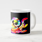 Glühender Oktopus Sommer Jumbo-Tasse (Vorderseite Rechts)