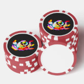 Glühender Oktopus Sommer Pokerchips (Stapel)