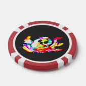 Glühender Oktopus Sommer Pokerchips (Einzeln)
