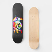 Glühender Oktopus Sommer Skateboard (Vorderseite)