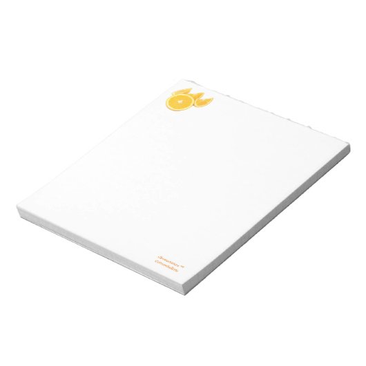 Glühender Orangenhain, geschnittenes Foto Notizblock (Rotiert)