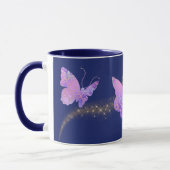 Glühender Pattern Butterfly Personalisiert Tasse (Links)