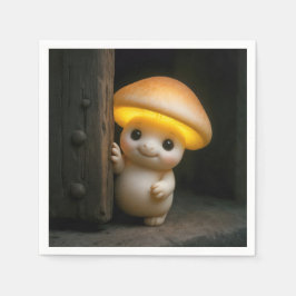Glühender Pilz-Munchkin Serviette