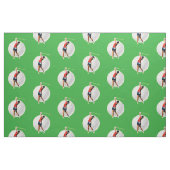 Glühender psychedelischer Golf-Spieler mit Ball Stoff (Fat Quarter (45,7 x 55,9 cm))