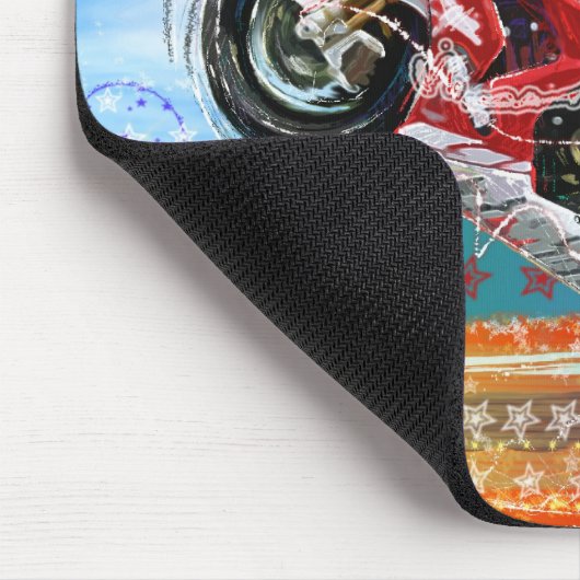 GLÜHENDER RADFAHRER MOUSEPAD (Ecke)