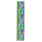 Glühender Regenbogen abstrakt Mittelgroßer Tischläufer (Vorderseite)