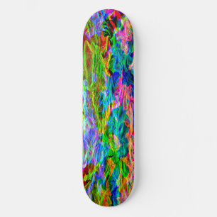 Glühender Regenbogen abstrakt Skateboard