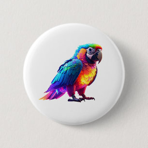 Glühender Regenbogen Button