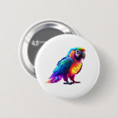 Glühender Regenbogen Button (Vorne & Hinten)