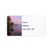 Glühender rosa Morgen Adressaufkleber (Vorne)