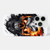 Glühender Schädel, metallisch #1 Case-Mate iPhone Hülle (Rückseite (Horizontal))