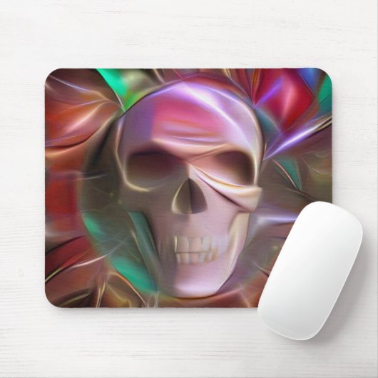 Glühender Schädel Mousepad (Mit Mouse)