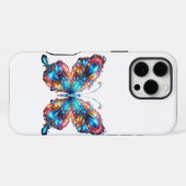 Glühender Schmetterling iPhone Hülle (Rückseite (Horizontal))