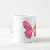 Glühender Schmetterling 🦋  Kaffeetasse (Vorderseite Links)