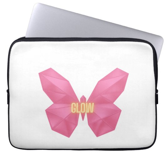 Glühender Schmetterling 🦋  Laptopschutzhülle (Vorderseite)
