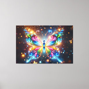 Glühender Schmetterling Leinwanddruck