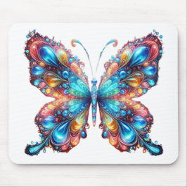 Glühender Schmetterling Mousepad