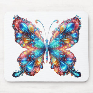 Glühender Schmetterling Mousepad