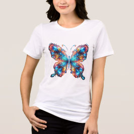 Glühender Schmetterling Tri-Blend Shirt
