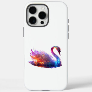 Glühender Schwan auf Wasser - Magische Fantasie iPhone 16 Pro Max Hülle