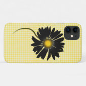 glühender schwarzer Schwanz auf Gingham Case-Mate iPhone Hülle (Rückseite (Horizontal))