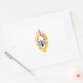 Glühender Skull Tattoo Rechteckiger Aufkleber (Umschlag)