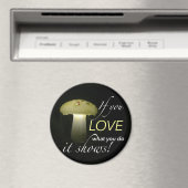 Glühender Solarzelle mit inspirierendem Zitat Magnet (In Situ (Geschirrspüler))