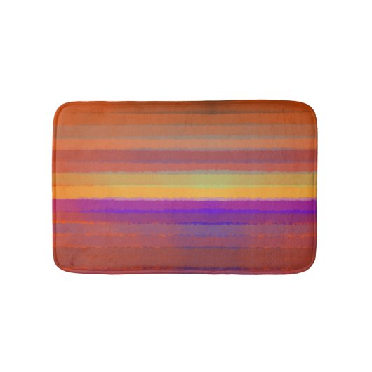 Glühender Sonnenaufgang salziger Pop der Farbkunst Badematte (Vorderseite)