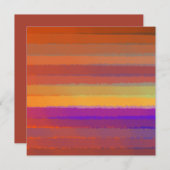 Glühender Sonnenaufgang salziger Pop der Farbkunst Mitteilungskarte (Vorne/Hinten)