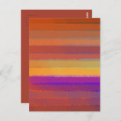 Glühender Sonnenaufgang salziger Pop der Farbkunst Postkarte (Vorne/Hinten)