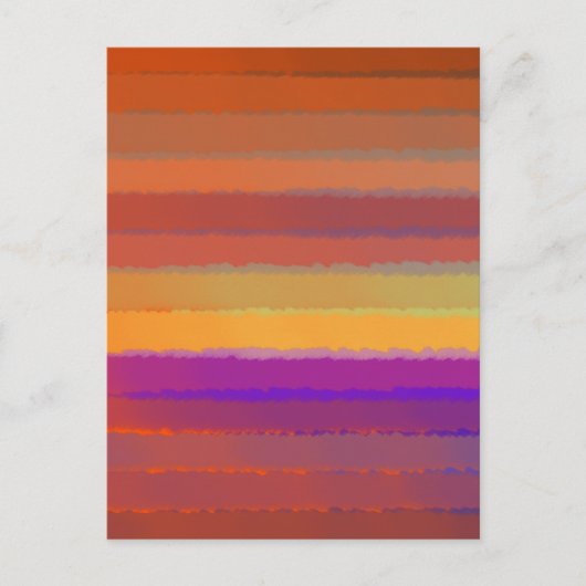 Glühender Sonnenaufgang salziger Pop der Farbkunst Postkarte (Vorderseite)