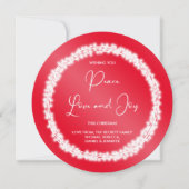 Glühender String Light Weihnachtskrieg Feiertagskarte (Vorderseite)