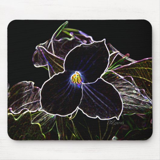 Glühender Trillium Mousepad (Vorne)