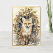 Glühender Wald Delights Fox Karte (Vorderseite)