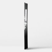 glühender weißer Kosmos auf schwarz Case-Mate iPhone Hülle (Rückseite / Links)