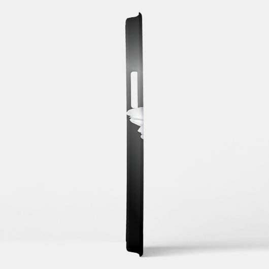 glühender weißer Kosmos auf schwarz Case-Mate iPhone Hülle (Rückseite / Rechts)