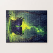 Glühender Zaubertrank Cauldron Halloween Puzzle (Horizontal)