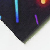 Glühendes abstraktes Design Fleecedecke (Ecke)