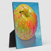 Glühendes Apple Fotoplatte (Seite)