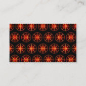 Glühendes Basketballmuster Visitenkarte (Rückseite)