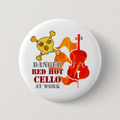 Glühendes Cello Button (Vorderseite)