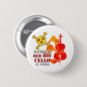 Glühendes Cello Button (Vorne & Hinten)