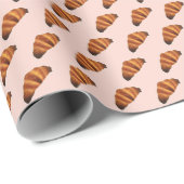 Glühendes Croissant Wrapping Paper (Orange) Geschenkpapier (Rolleneckpunkt)