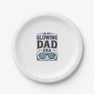 Glühendes Dad Era Retro Neon Sonnenbrille Shirt_1 Pappteller