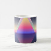 Glühendes Dreieck. Ätherum-Konzept. futuristische  Kaffeetasse (Mittel)