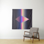 Glühendes Dreieck. Ätherum-Konzept. futuristische Wandteppich (Beispiel (Horizontal))