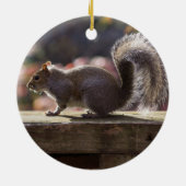 Glühendes Eichhörnchen Keramikornament (Hinten)