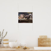 Glühendes Eichhörnchen Poster (Küche)