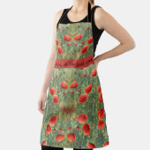 Glühendes Feld roter Mohnchen, personalisierbar Schürze (InSitu)